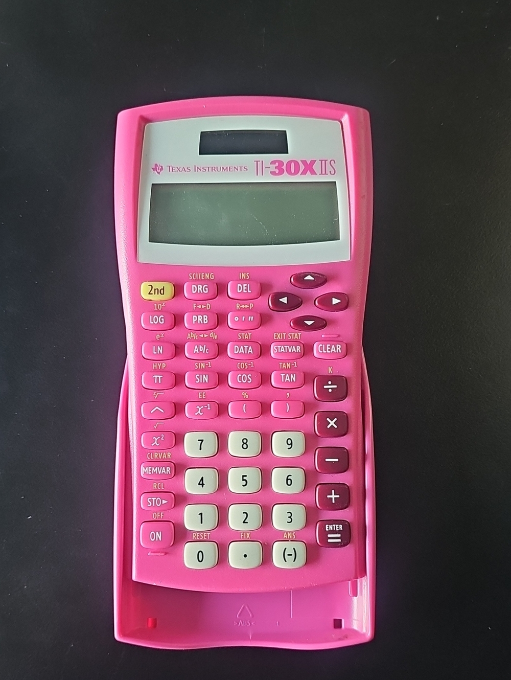 Pink Calculator Texas Instrument TI-30 Scientific Calculator Girly Neon AE